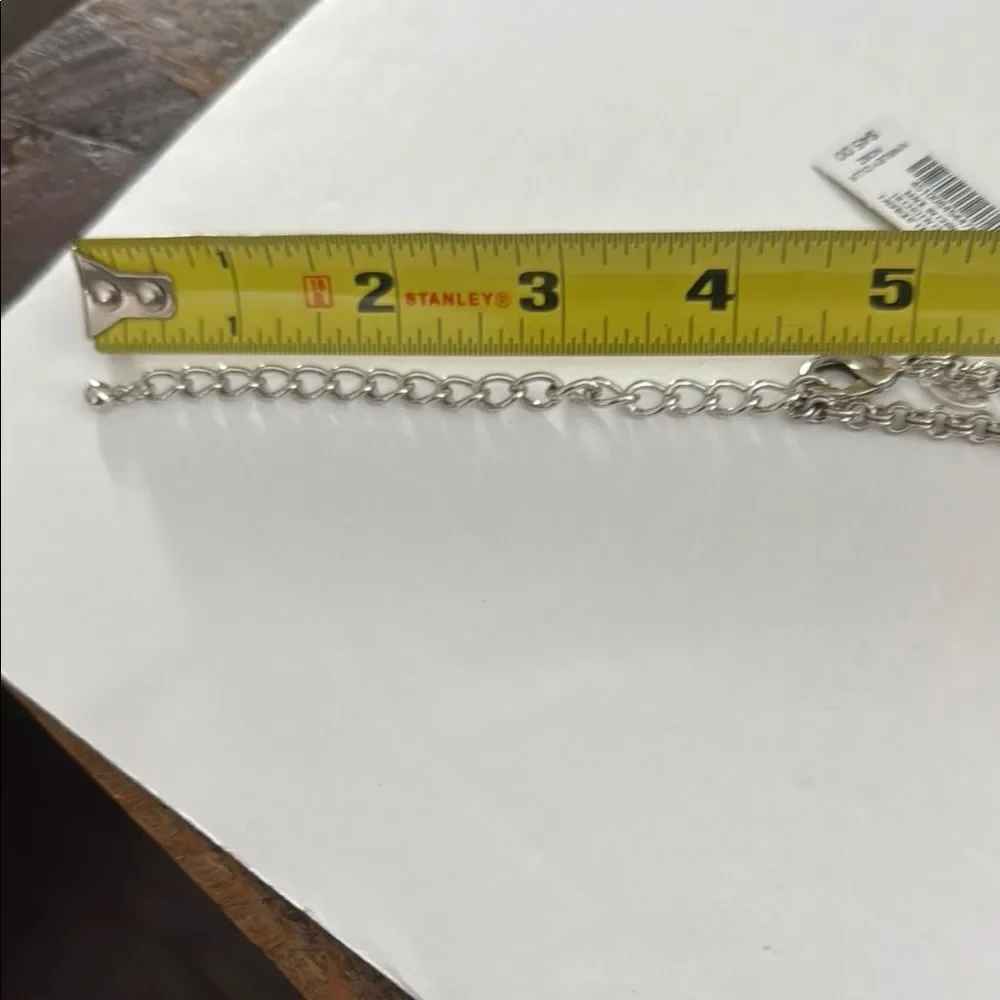 NWT Chico’s Elegant Silver and Gold Beaded Necklace